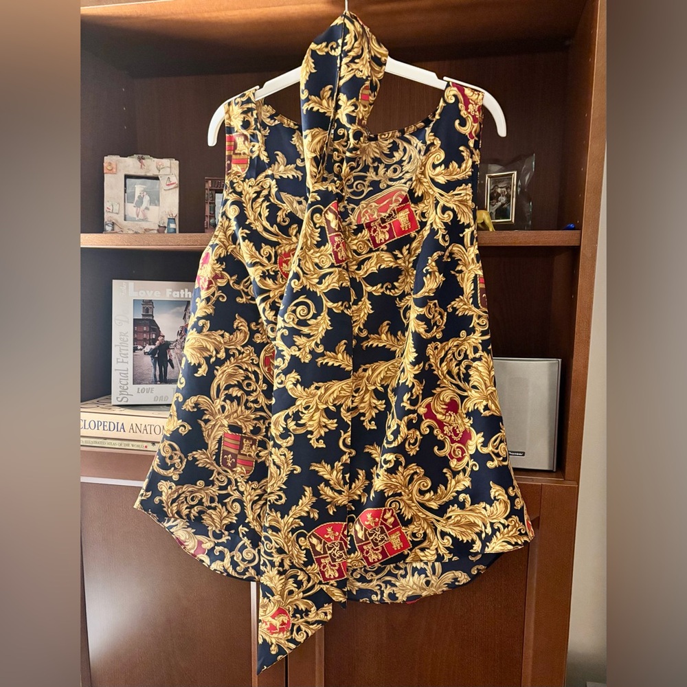 Ralph Lauren Top And Neck Tie P2P 21” L 24”